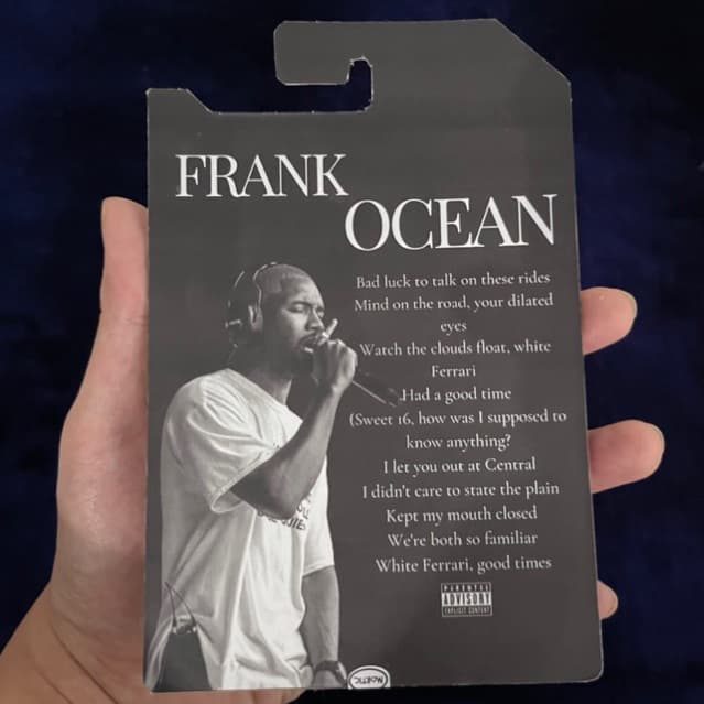 FRANK OCEAN KEYCHAIN — alternate view